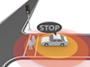 Stop | Autonomous Driving | Automobiles-Technology | Illustrations | Free Materials