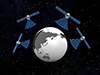 地球 | レーダー | GPS - テクノロジー｜イラスト｜フリー素材