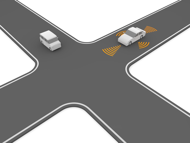 自動運転 | レーダー | 感知 | 道路 - テクノロジー / 技術開発 / 写真 / 3D / 科学 / イラスト / フォト / 無料 / 機械