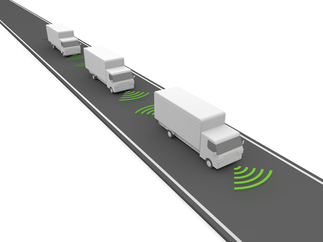 トラック | 自動運搬 | レーダー | 監視 - テクノロジー / 技術開発 / 写真 / 3D / 科学 / イラスト / フォト / 無料 / 機械