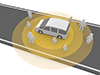 Self-driving cars | Traffic rules | Danger detection-Technology | Illustrations | Free material