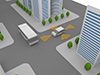 Danger detection | Driving | Traffic rules | Bus-Technology | Illustration | Free material