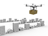 Drone / Unmanned / Delivery --Technology ｜ Illustration ｜ Free material