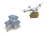 Delivery / Delivery / Drone --Technology ｜ Illustration ｜ Free material