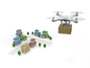 Air Transport / Convenience / Village / Drone --Technology ｜ Illustration ｜ Free Material
