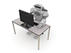 Robot ｜ PC business ｜ Desk work ―― Technology ｜ Illustration ｜ Free material