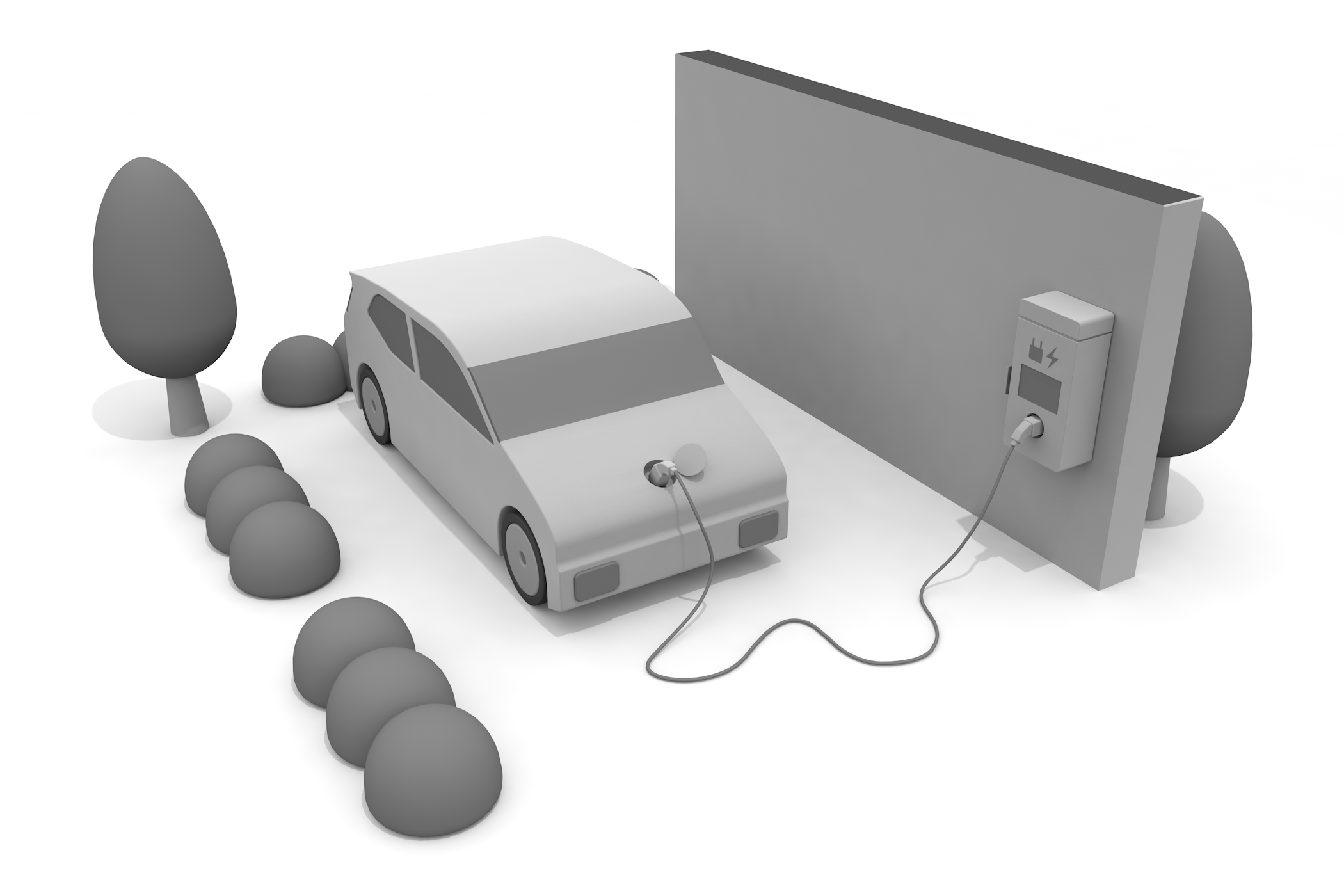Transportation / Passenger Car / Vehicle / Design-Illustration / 3D Rendering / Free Material / Commercial Use OK