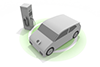 Clean Energy / Outlet / Plug / Car-Illustration-Free-3D Image-2,100 x 1,400 pixels